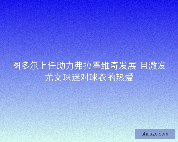图多尔上任助力弗拉霍维奇发展 且激发尤文球迷对球衣的热爱